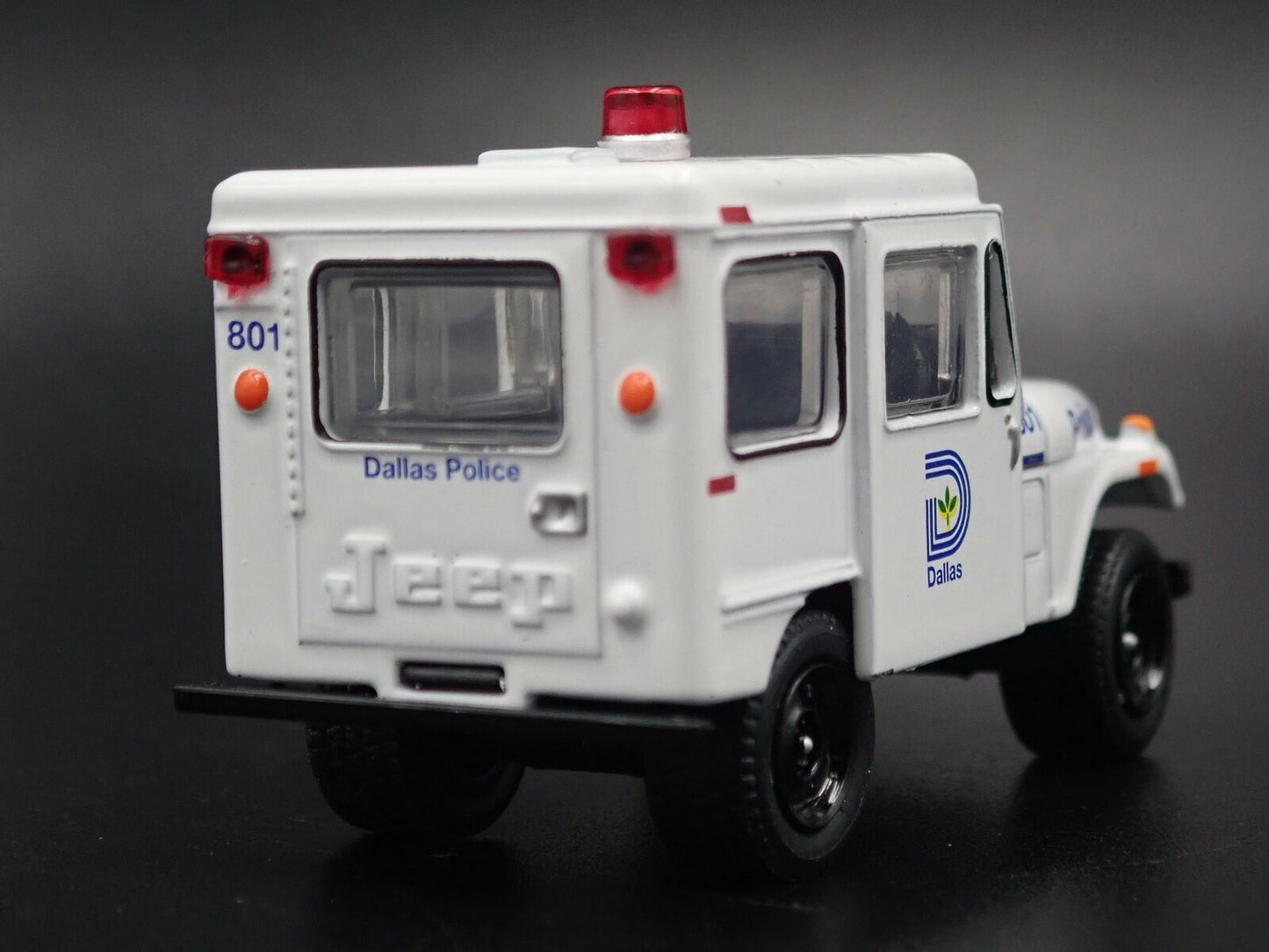 1977 77 JEEP DJ5 DALLAS, TEXAS POLICE 1/64 SCALE COLLECTIBLE DIECAST MODEL CAR