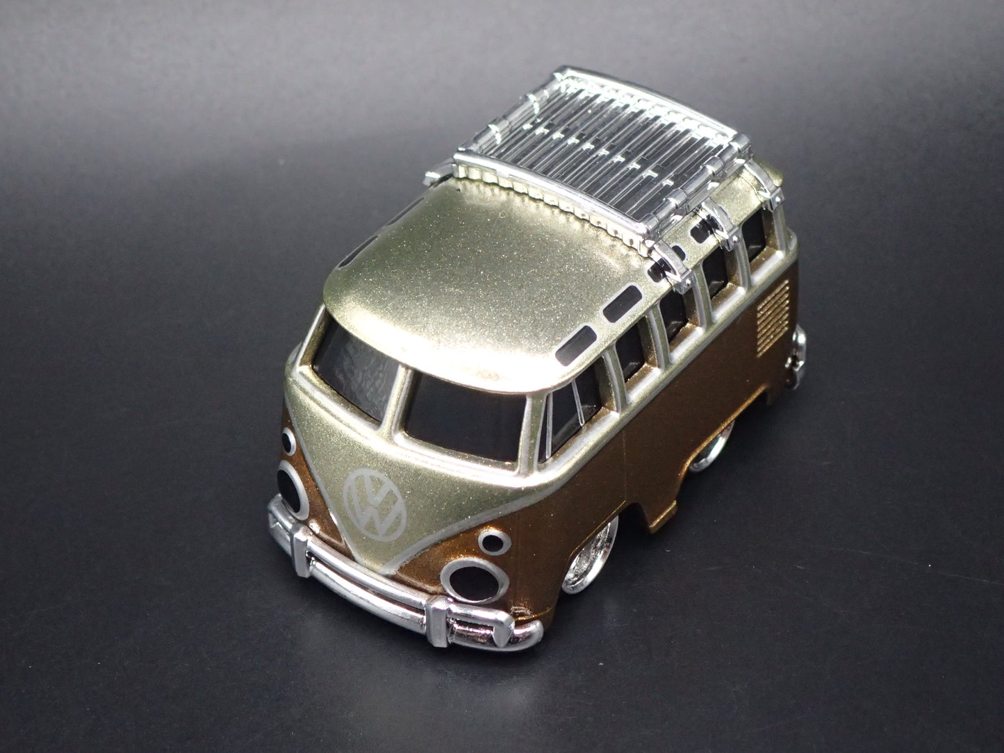 VW TYPE 2 T1 BUS CAR TUNED BROWN 1:64 SCALE DIORAMA DIECAST MODEL CAR