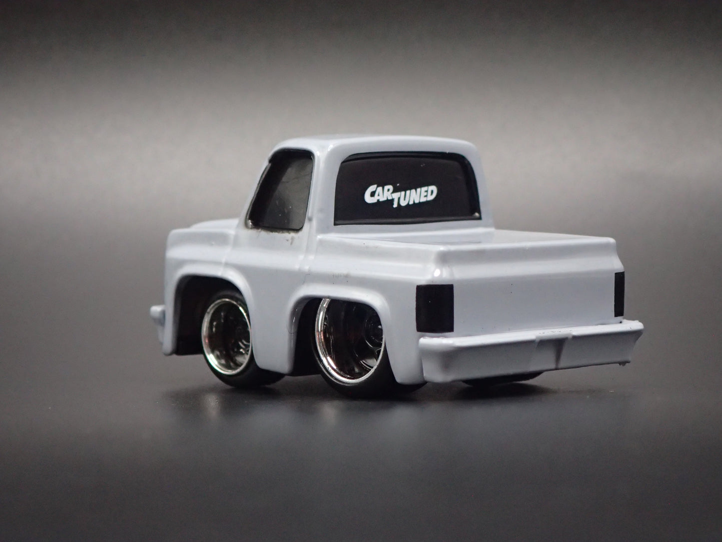 1987 87 CHEVY CHEVROLET C10 PICKUP TRUCK TUNED GRAY 1/64 SCALE DIECAST MODEL CAR