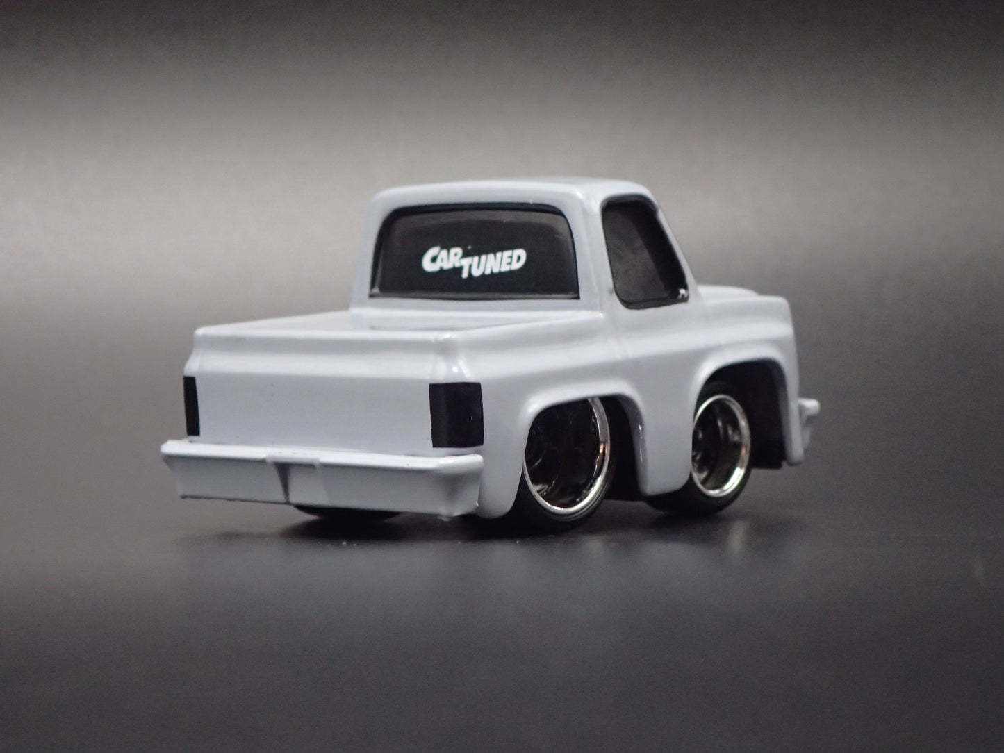 1987 87 CHEVY CHEVROLET C10 PICKUP TRUCK TUNED GRAY 1/64 SCALE DIECAST MODEL CAR