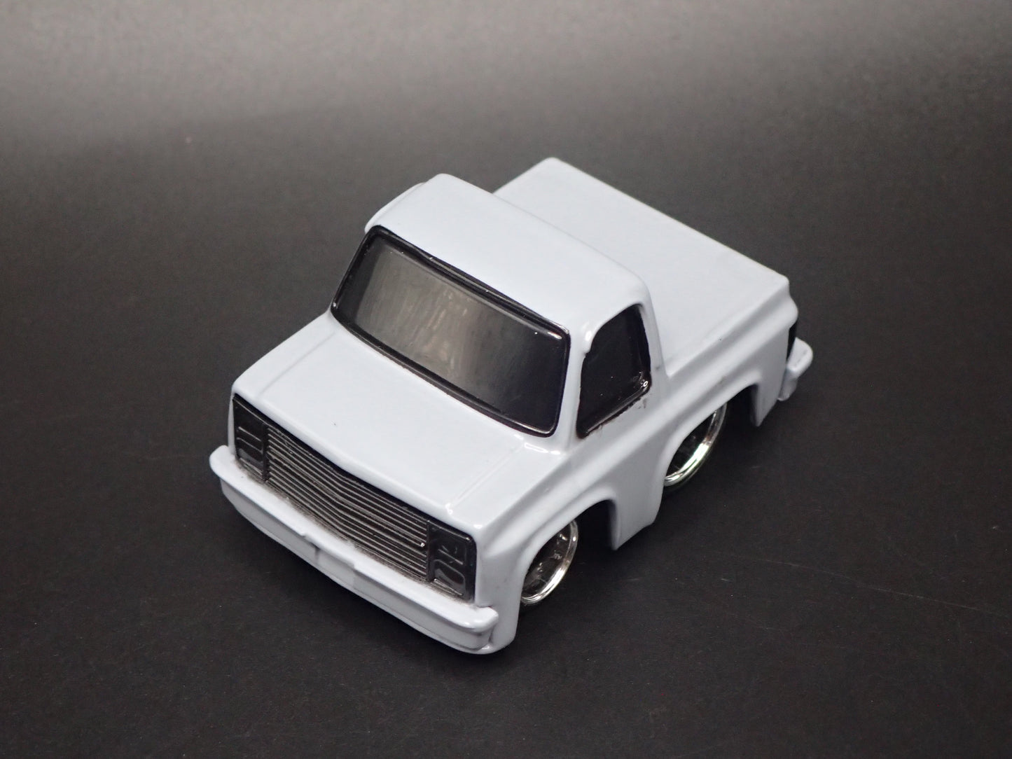 1987 87 CHEVY CHEVROLET C10 PICKUP TRUCK TUNED GRAY 1/64 SCALE DIECAST MODEL CAR