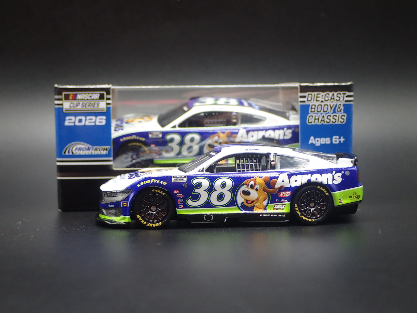 2026 26 FORD MUSTANG #38 ZANE SMITHAARONS NASCAR 1:64 SCALE DIECAST MODEL CAR