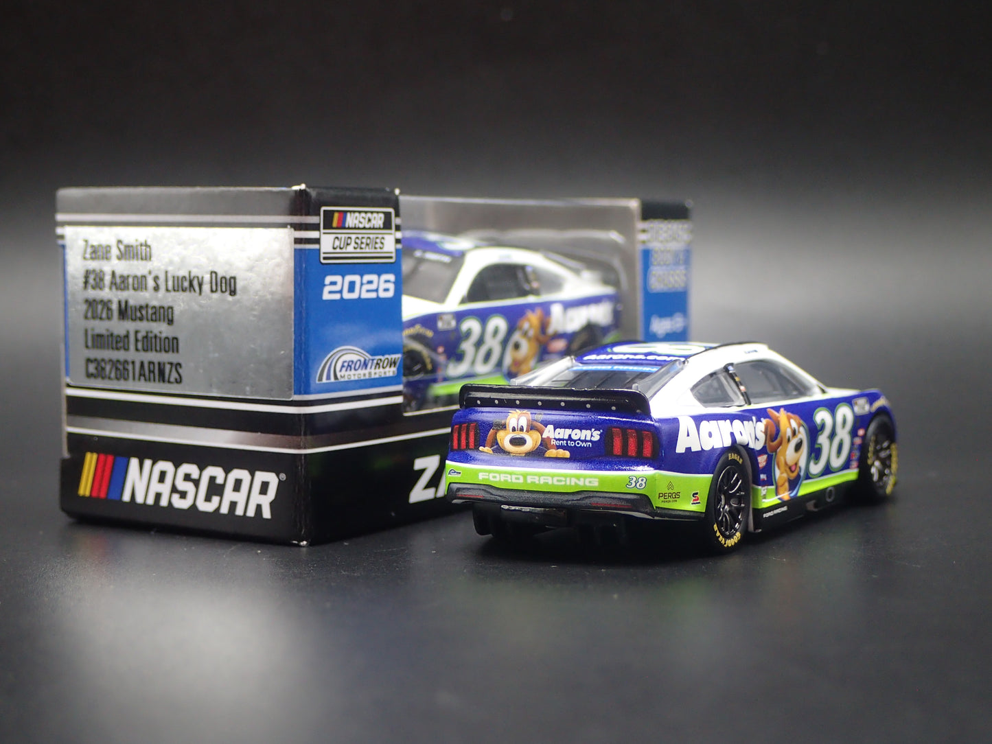 2026 26 FORD MUSTANG #38 ZANE SMITHAARONS NASCAR 1:64 SCALE DIECAST MODEL CAR