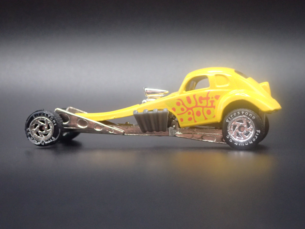 VW VOLKSWAGEN BEETLE BUGABOO DRAGSTER YELLOW 1:64 SCALE DIECAST MODEL CAR