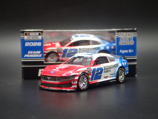2026 26 FORD MUSTANG #12 RYAN BLANEY BODYARMOR NASCAR 1:64 SCALE DIECAST MODEL CAR