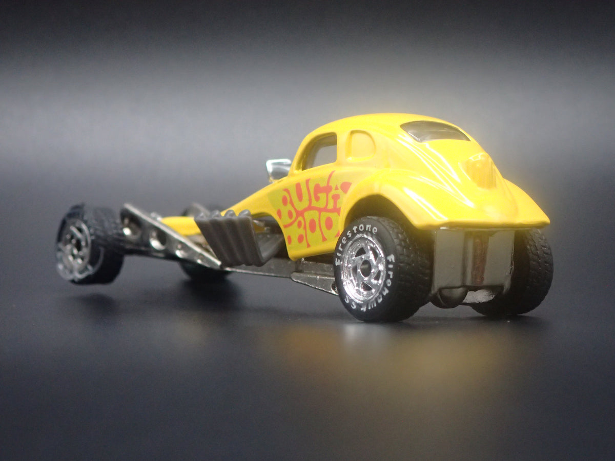 VW VOLKSWAGEN BEETLE BUGABOO DRAGSTER YELLOW 1:64 SCALE DIECAST MODEL CAR