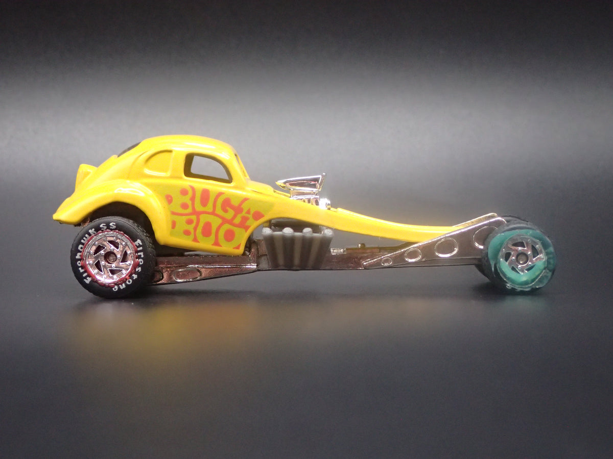 VW VOLKSWAGEN BEETLE BUGABOO DRAGSTER YELLOW 1:64 SCALE DIECAST MODEL CAR