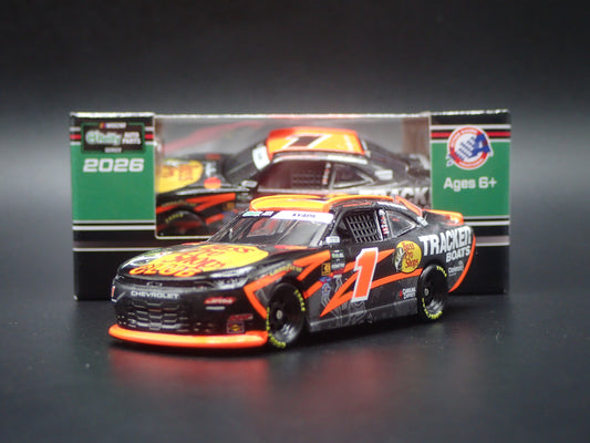 2026 26 CHEVROLET #1 CARSON KVAPIL BASS PRO SHOPS NASCAR 1:64 SCALE DIECAST CAR