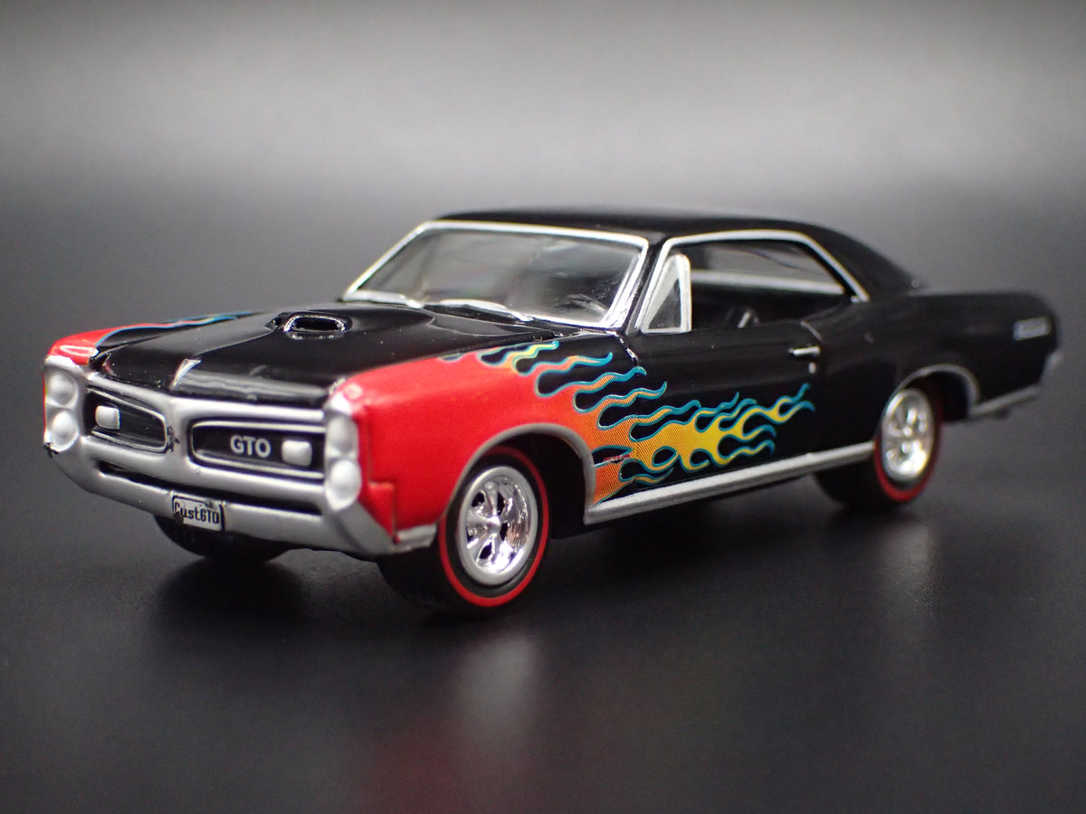 1966 66 PONTIAC GTO MUSCLE CAR BLACK 1/64 SCALE COLLECTIBLE DIECAST MODEL CAR