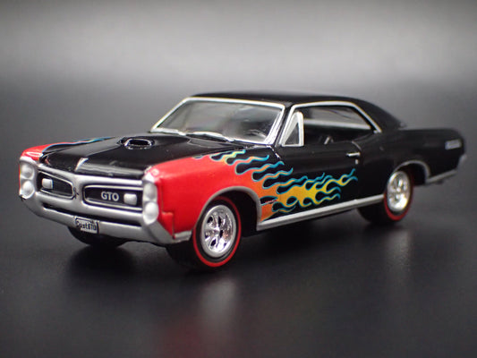 1966 66 PONTIAC GTO MUSCLE CAR BLACK 1/64 SCALE COLLECTIBLE DIECAST MODEL CAR