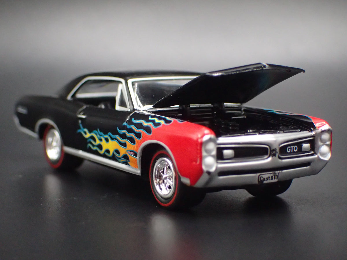1966 66 PONTIAC GTO MUSCLE CAR BLACK 1/64 SCALE COLLECTIBLE DIECAST MODEL CAR