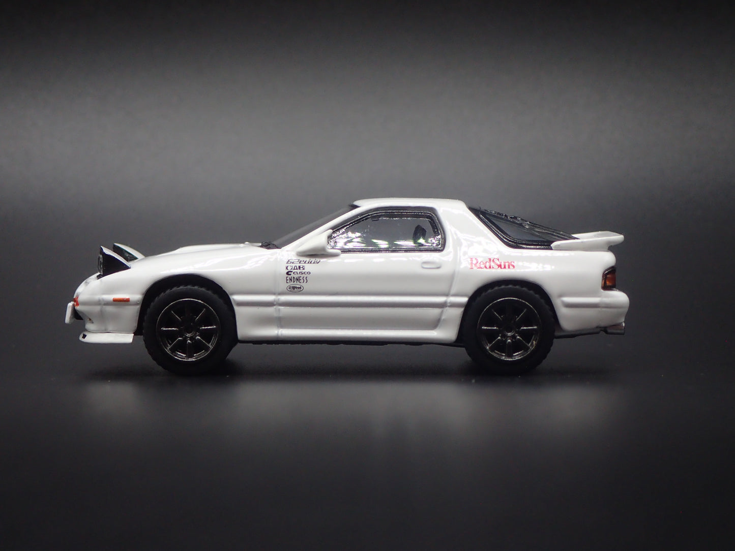1989 MAZDA RX7 SAVANNA FC3S INITIAL D JDM 1:64 SCALE DIORAMA DIECAST MODEL CAR
