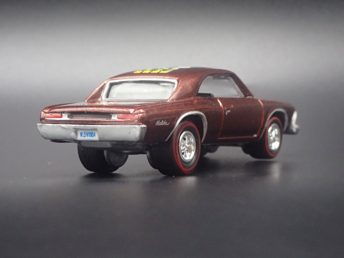 1966 66 CHEVY CHEVROLET CHEVELLE SS BURGUNDY 1/64 SCALE DIECAST MODEL CAR