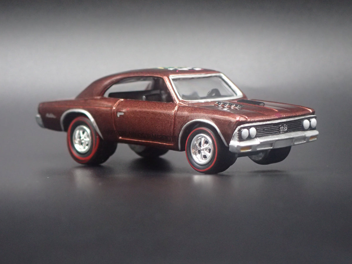 1966 66 CHEVY CHEVROLET CHEVELLE SS BURGUNDY 1/64 SCALE DIECAST MODEL CAR