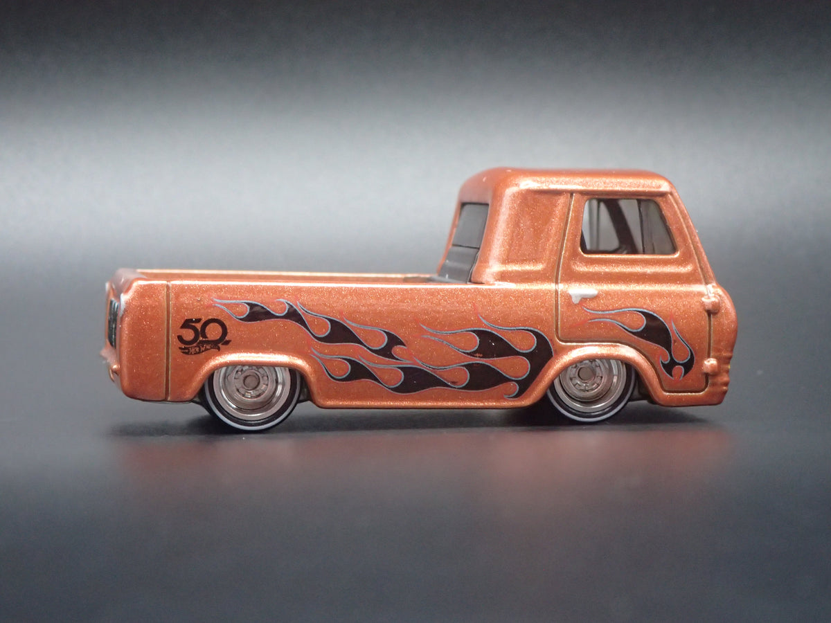 1960'S FORD ECONOLINE PICKUP TRUCK BROWN 1:64 SCALE DIORAMA DIECAST MODEL CAR