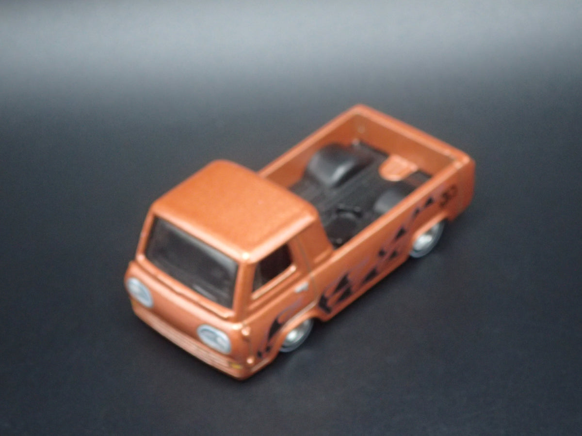 1960'S FORD ECONOLINE PICKUP TRUCK BROWN 1:64 SCALE DIORAMA DIECAST MODEL CAR