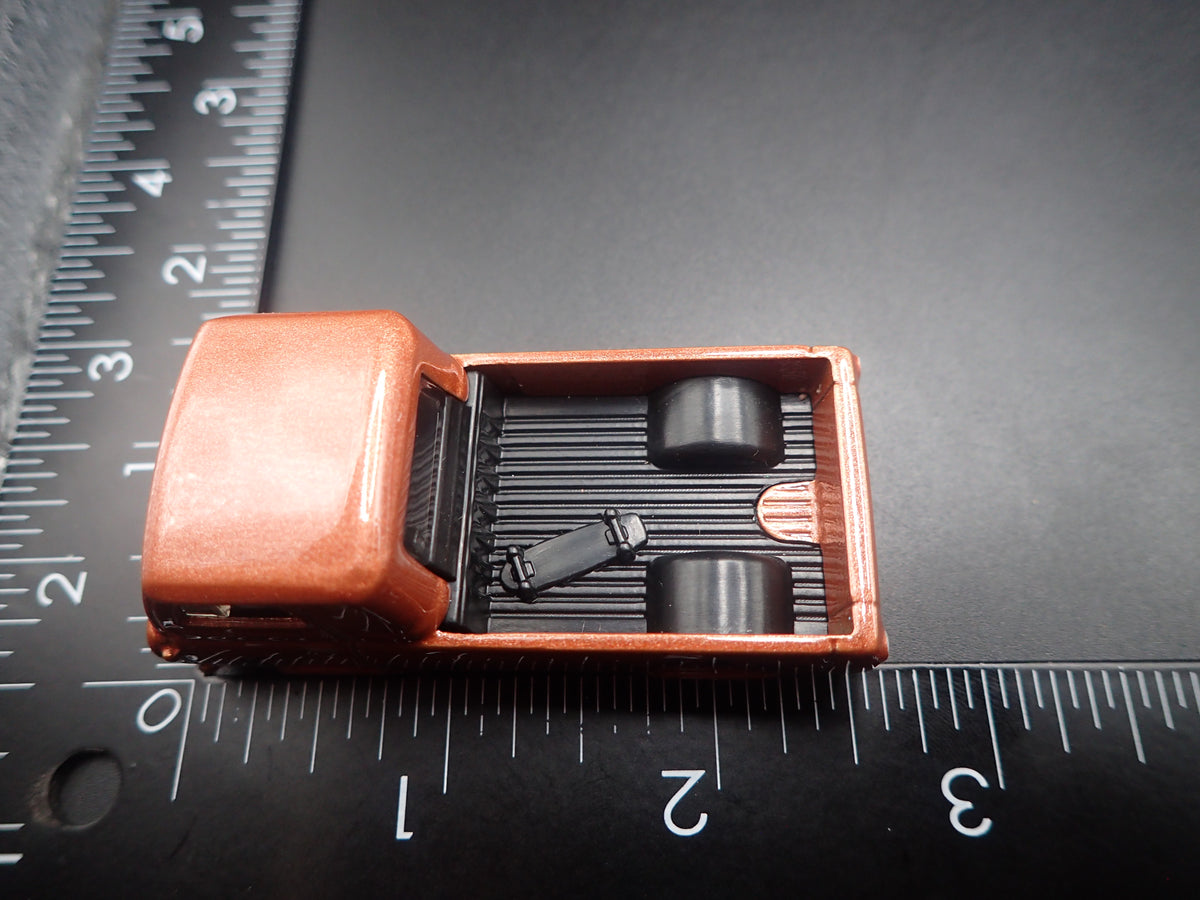 1960'S FORD ECONOLINE PICKUP TRUCK BROWN 1:64 SCALE DIORAMA DIECAST MODEL CAR