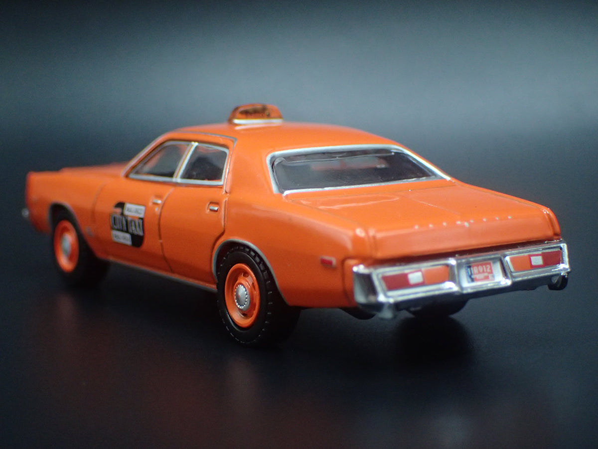 1977 77 PLYMOUTH FURY TAXI CAB BINGHAMTON NY 1:64 SCALE ECAST MODEL CAR