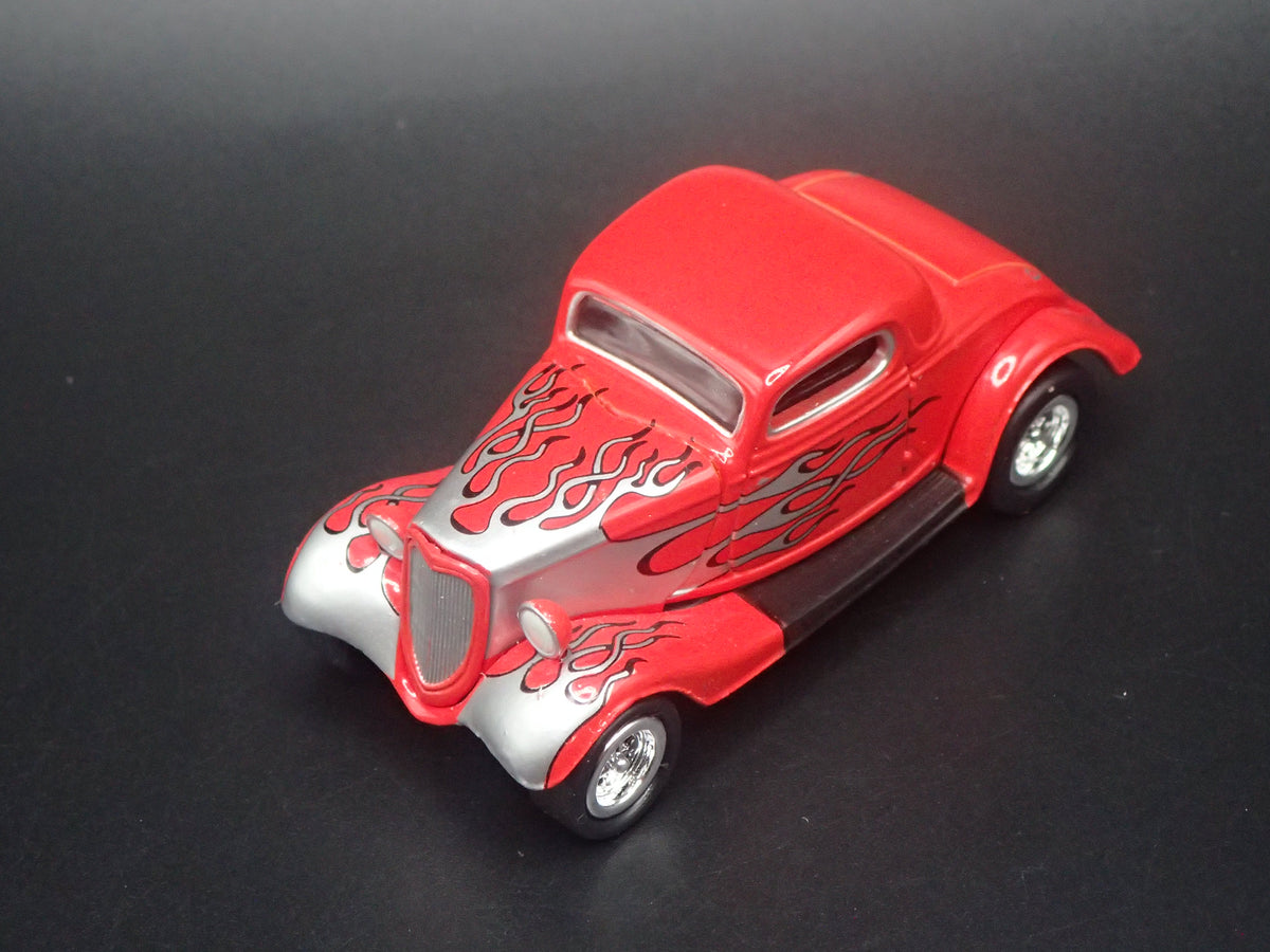 1934 34 FORD COUPE HOT ROD RED 1:64 SCALE COLLECTIBLE DIORAMA DIECAST MODEL CAR