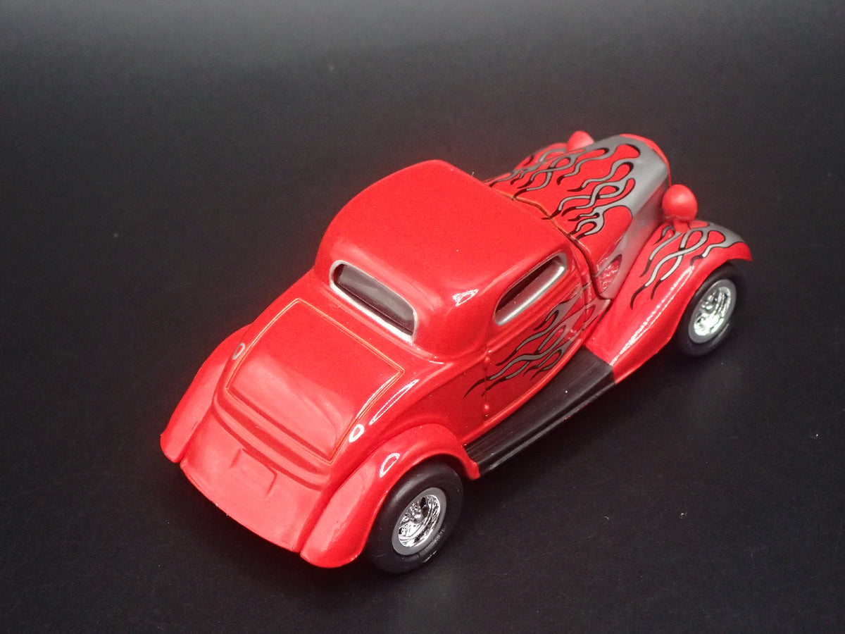 1934 34 FORD COUPE HOT ROD RED 1:64 SCALE COLLECTIBLE DIORAMA DIECAST MODEL CAR