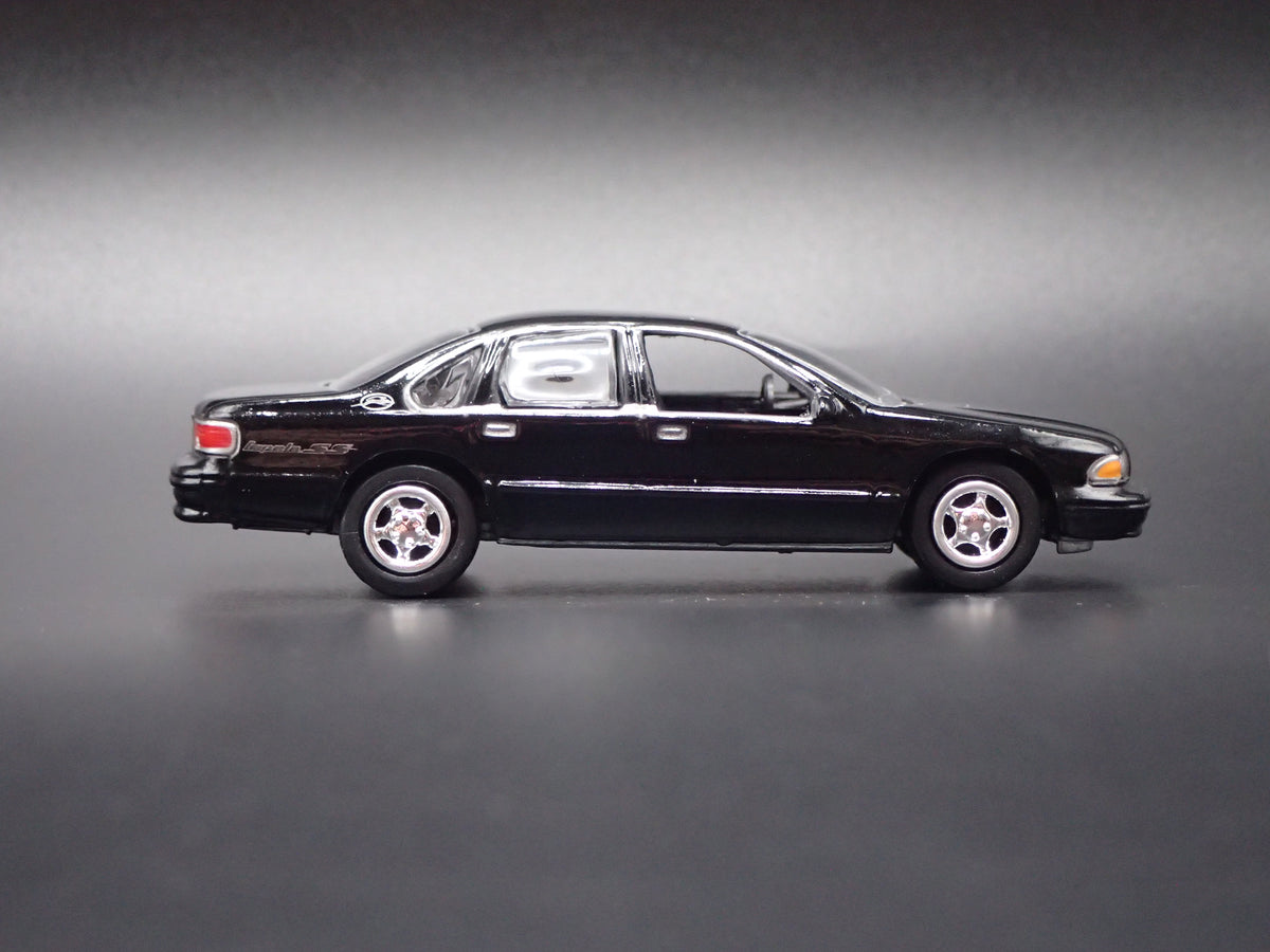 1994-1996 CHEVY CHEVROLET IMPALA SS BLACK 1:64 SCALE DIORAMA DIECAST MODEL CAR
