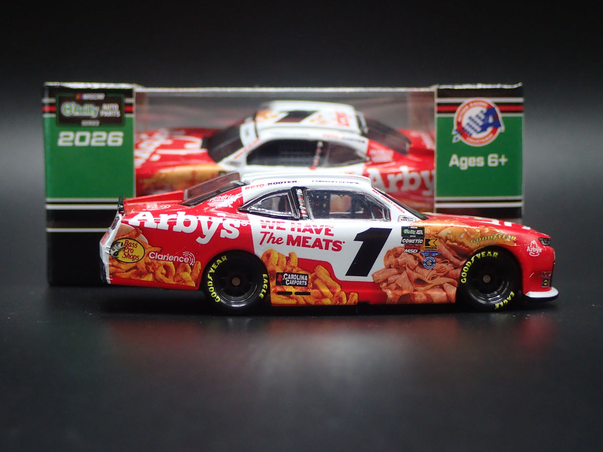 2026 26 CHEVROLET #1 CARSON KVAPIL ARBYS NASCAR 1:64 SCALE DIORAMA DIECAST CAR
