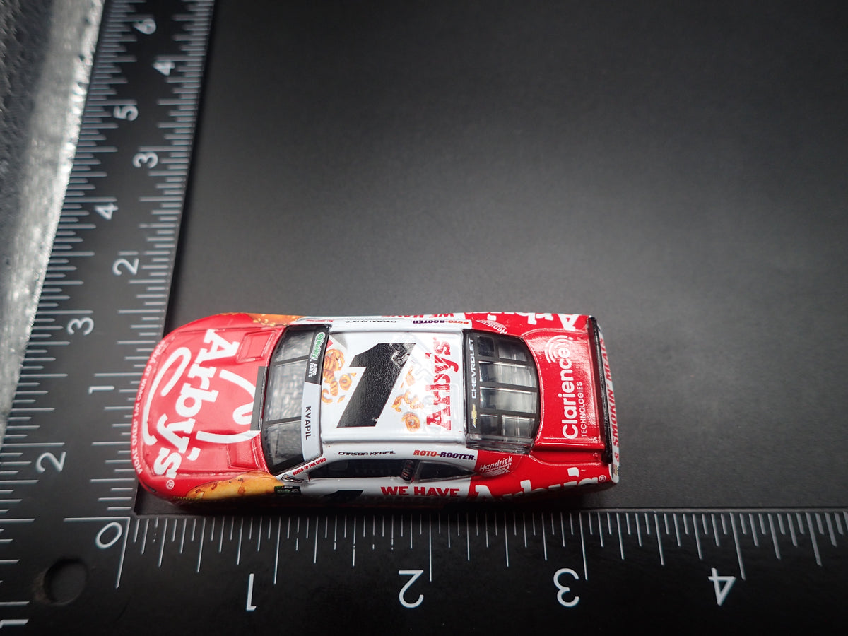 2026 26 CHEVROLET #1 CARSON KVAPIL ARBYS NASCAR 1:64 SCALE DIORAMA DIECAST CAR