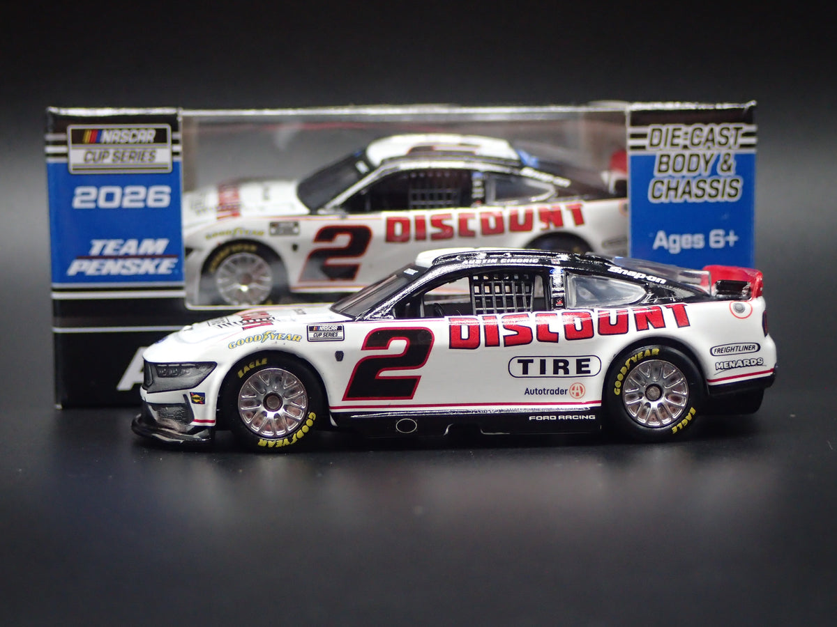 2026 26 FORD MUSTANG #2 AUSTIN CINDRIC DISCOUNT TIRE NASCAR 1:64 SCALE DIECAST CAR