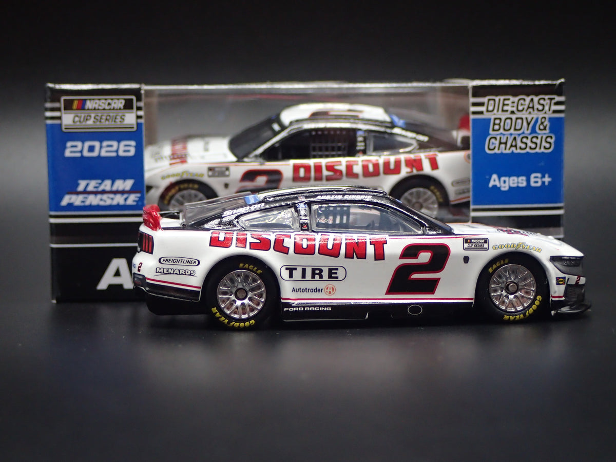 2026 26 FORD MUSTANG #2 AUSTIN CINDRIC DISCOUNT TIRE NASCAR 1:64 SCALE DIECAST CAR