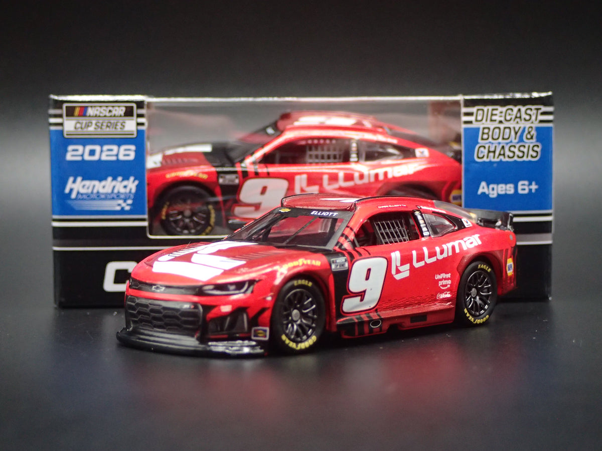 2026 26 CHEVROLET 9 CHASE ELLIOTT LLUMAR NASCAR 1:64 SCALE DIECAST CAR