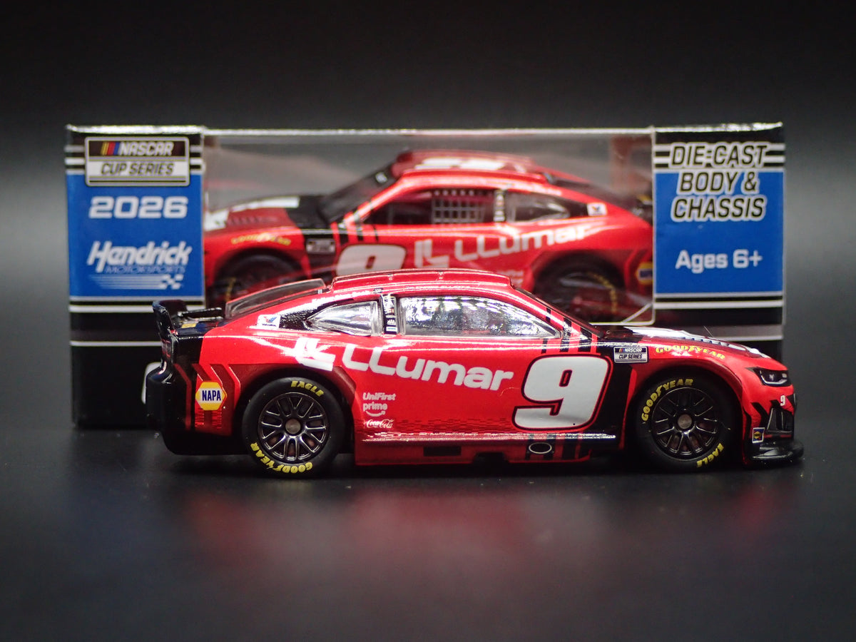 2026 26 CHEVROLET 9 CHASE ELLIOTT LLUMAR NASCAR 1:64 SCALE DIECAST CAR