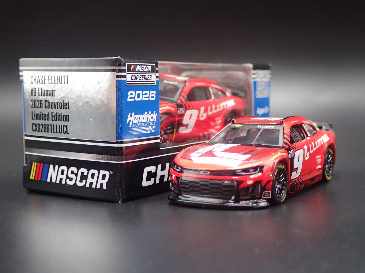 2026 26 CHEVROLET 9 CHASE ELLIOTT LLUMAR NASCAR 1:64 SCALE DIECAST CAR