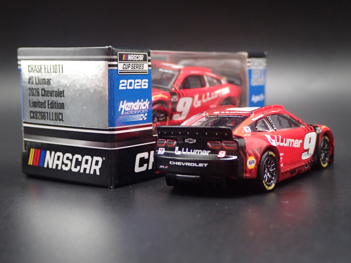 2026 26 CHEVROLET 9 CHASE ELLIOTT LLUMAR NASCAR 1:64 SCALE DIECAST CAR