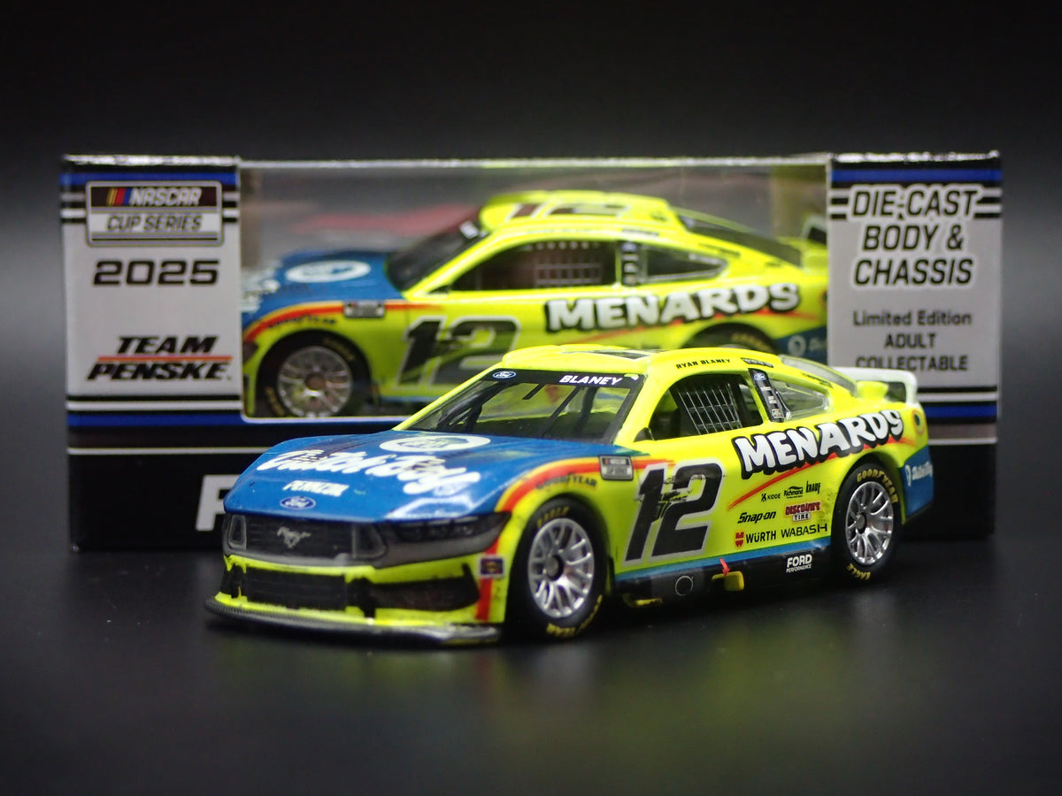 2025 25 FORD MUSTANG #12 RYAN BLANEY MENARDS DUTCH WIN NASCAR 1:64 DIECAST CAR