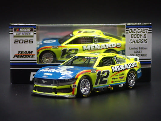 2025 25 FORD MUSTANG #12 RYAN BLANEY MENARDS DUTCH WIN NASCAR 1:64 DIECAST CAR