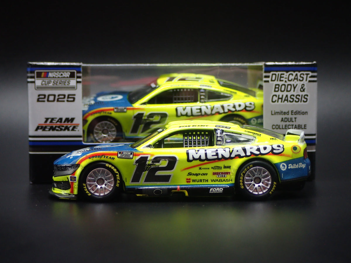 2025 25 FORD MUSTANG #12 RYAN BLANEY MENARDS DUTCH WIN NASCAR 1:64 DIECAST CAR
