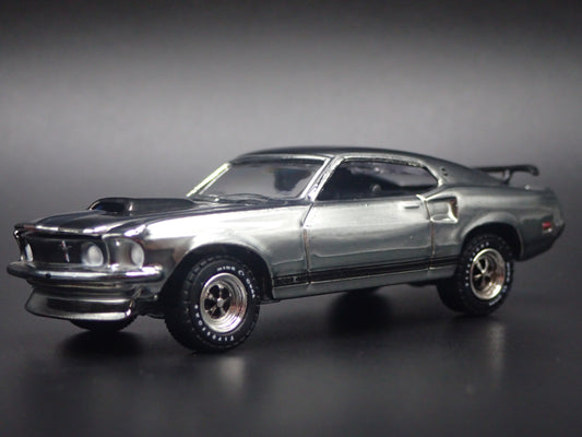 1969 69 FORD MUSTANG BOSS 429 JOHN WICK CHROME 1/64 SCALE DIECAST MODEL CAR