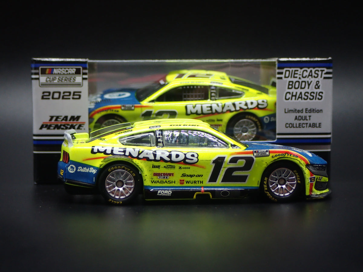 2025 25 FORD MUSTANG #12 RYAN BLANEY MENARDS DUTCH WIN NASCAR 1:64 DIECAST CAR