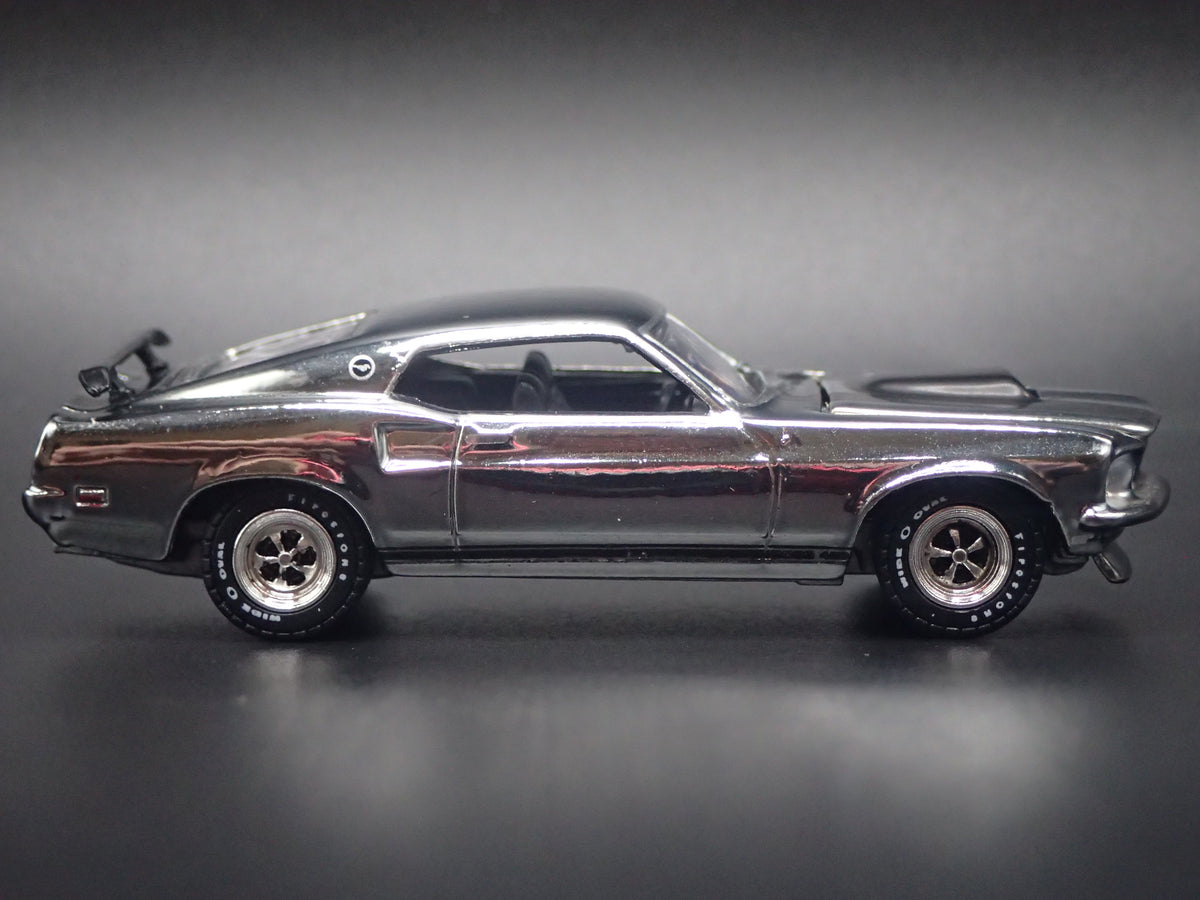 1969 69 FORD MUSTANG BOSS 429 JOHN WICK CHROME 1/64 SCALE DIECAST MODEL CAR