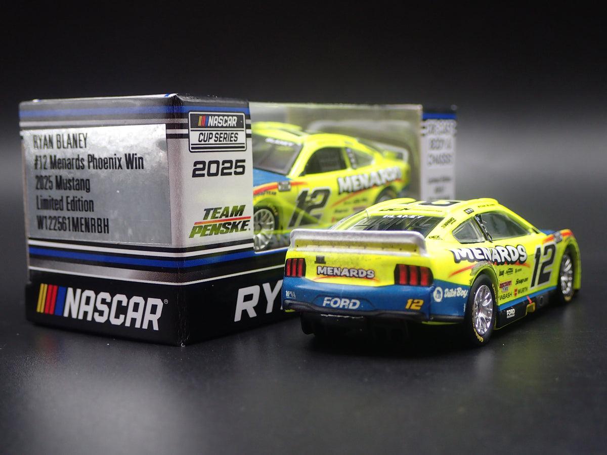 2025 25 FORD MUSTANG #12 RYAN BLANEY MENARDS DUTCH WIN NASCAR 1:64 DIECAST CAR