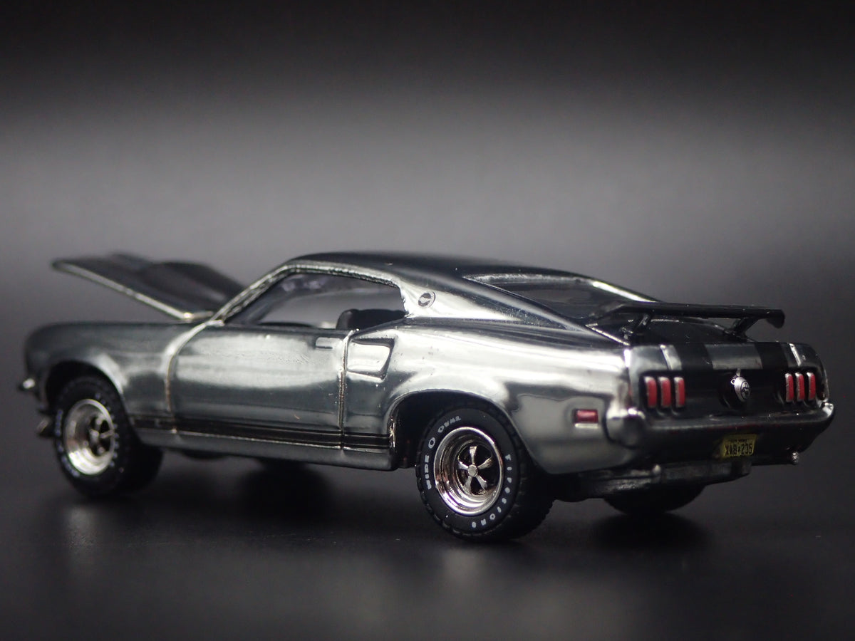 1969 69 FORD MUSTANG BOSS 429 JOHN WICK CHROME 1/64 SCALE DIECAST MODEL CAR