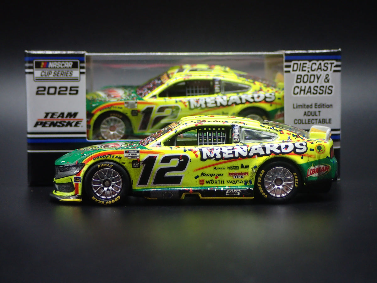 2025 25 FORD MUSTANG #12 RYAN BLANEY LIBMAN WIN NASCAR 1:64 DIECAST CAR