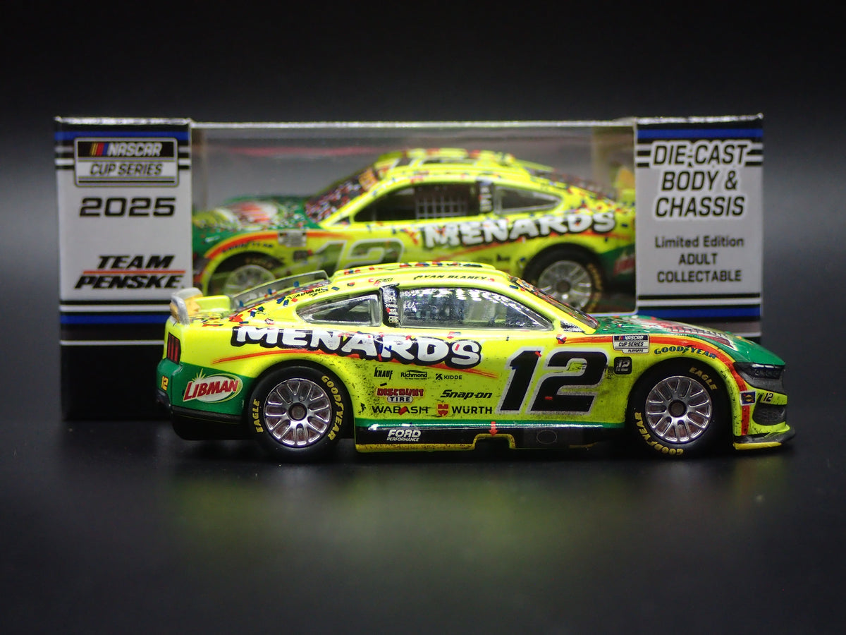 2025 25 FORD MUSTANG #12 RYAN BLANEY LIBMAN WIN NASCAR 1:64 DIECAST CAR