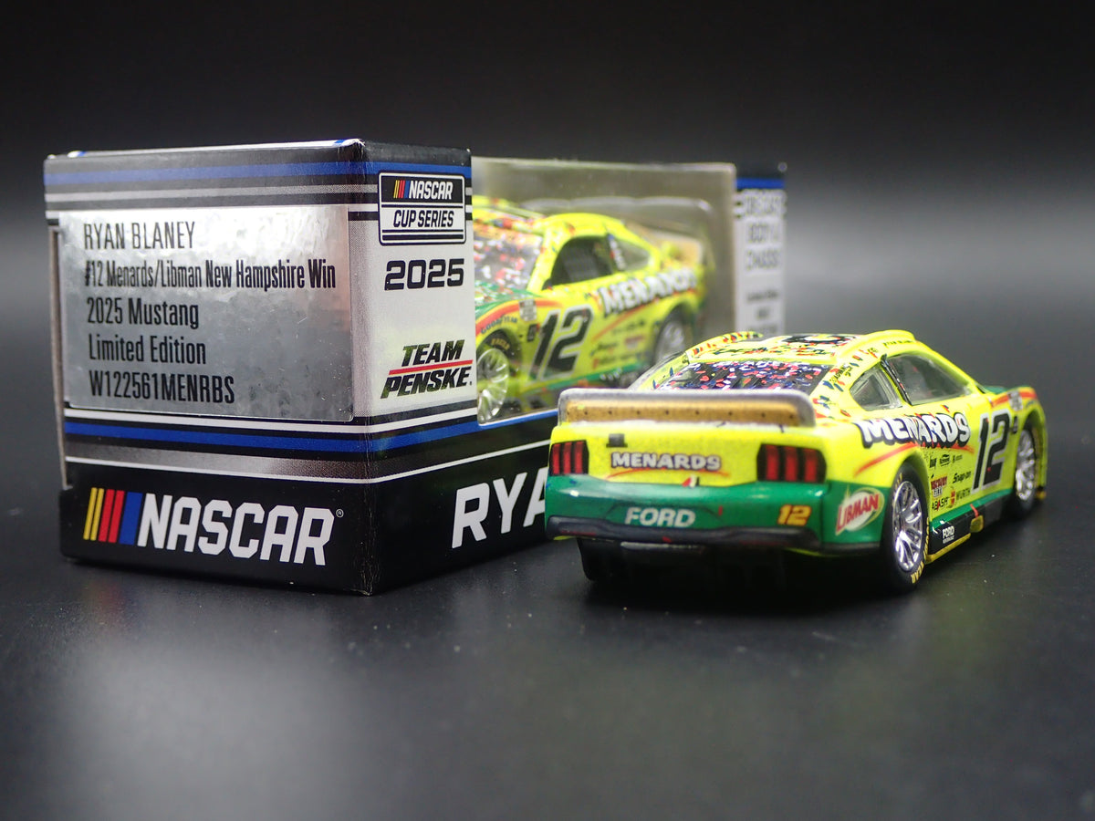 2025 25 FORD MUSTANG #12 RYAN BLANEY LIBMAN WIN NASCAR 1:64 DIECAST CAR