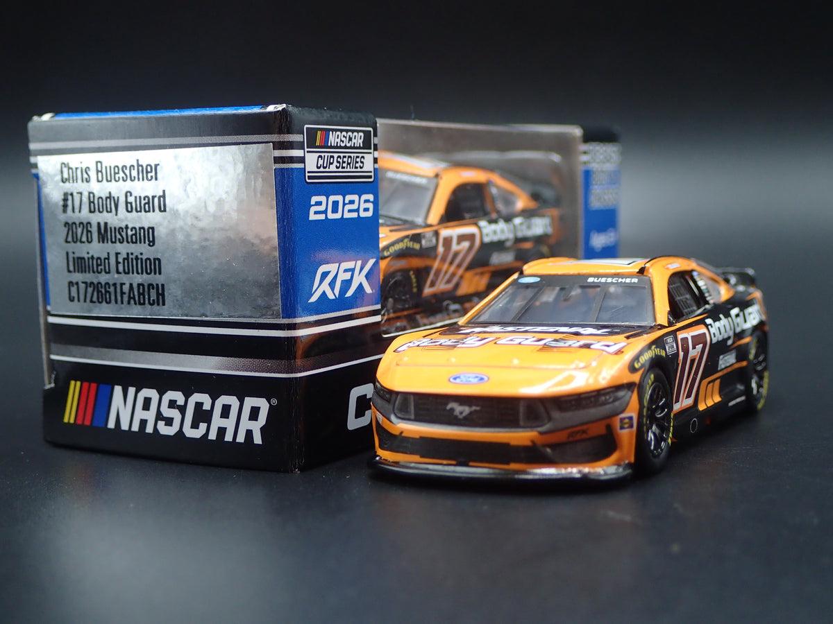 2026 26 FORD MUSTANG #17 CHRIS BUESCHER BODY GUARD NASCAR 1:64 SCALE DIECAST CAR