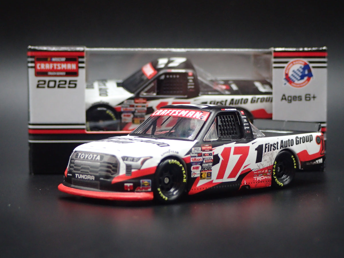 2025 25 TOYOTA TUNDRA 17 GIO RUGGIERO FIRST AUTO WIN NASCAR TRUCK 1:64 DIECAST CAR