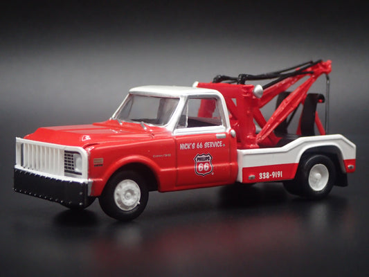 1971 71 CHEVY C30 DUALLY WRECKER TOW TRUCK PHILLIPS 66 1:64 SCALE DIECAST CAR