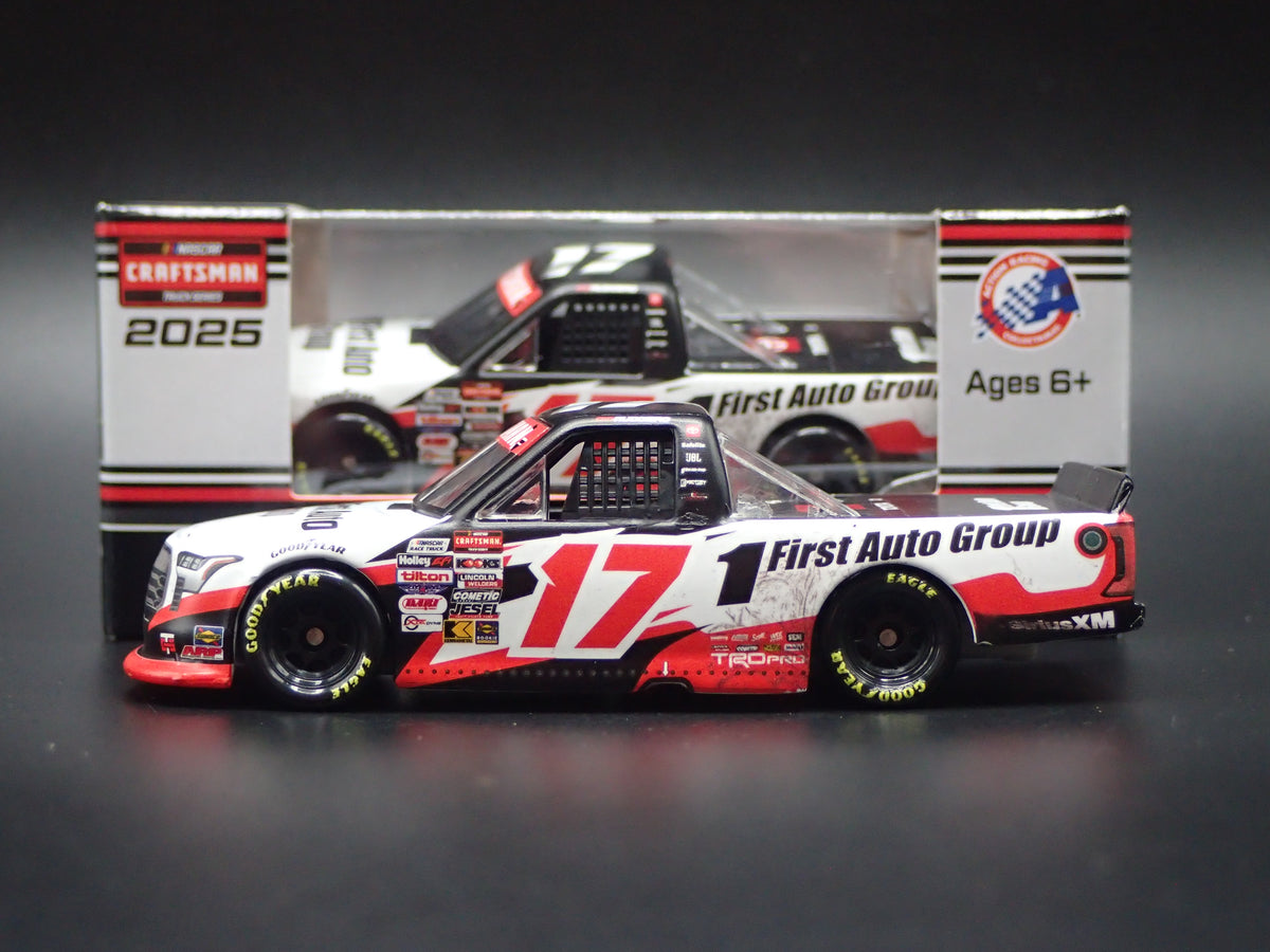 2025 25 TOYOTA TUNDRA 17 GIO RUGGIERO FIRST AUTO WIN NASCAR TRUCK 1:64 DIECAST CAR