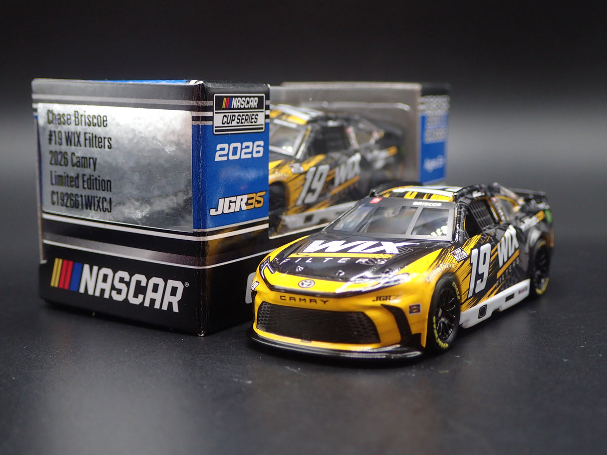 2026 TOYOTA CAMRY 19 CHASE BRISCOE WIX FILTERS NASCAR 1:64 SCALE DIECAST MODEL CAR