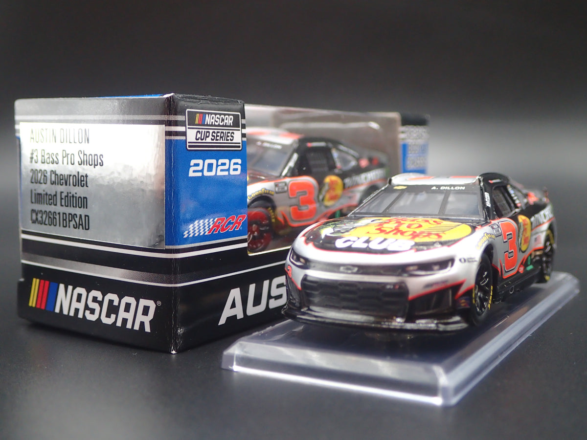 2026 CHEVROLET CAMARO 3 AUSTIN DILLON WINCHESTER NASCAR 1:64 DIECAST MODEL CAR-Burning Rubber Toy Company